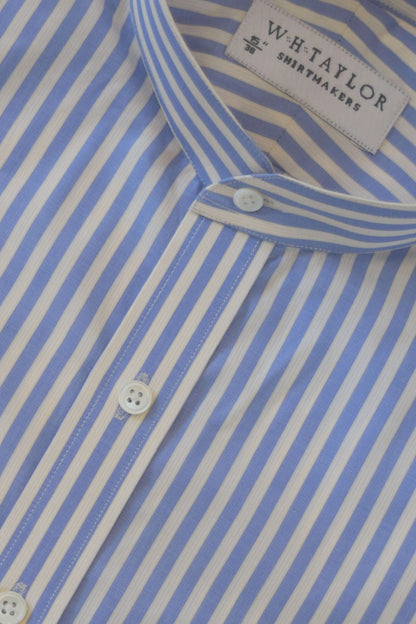 Blue Bengal Stripe Men's Bespoke Shirt