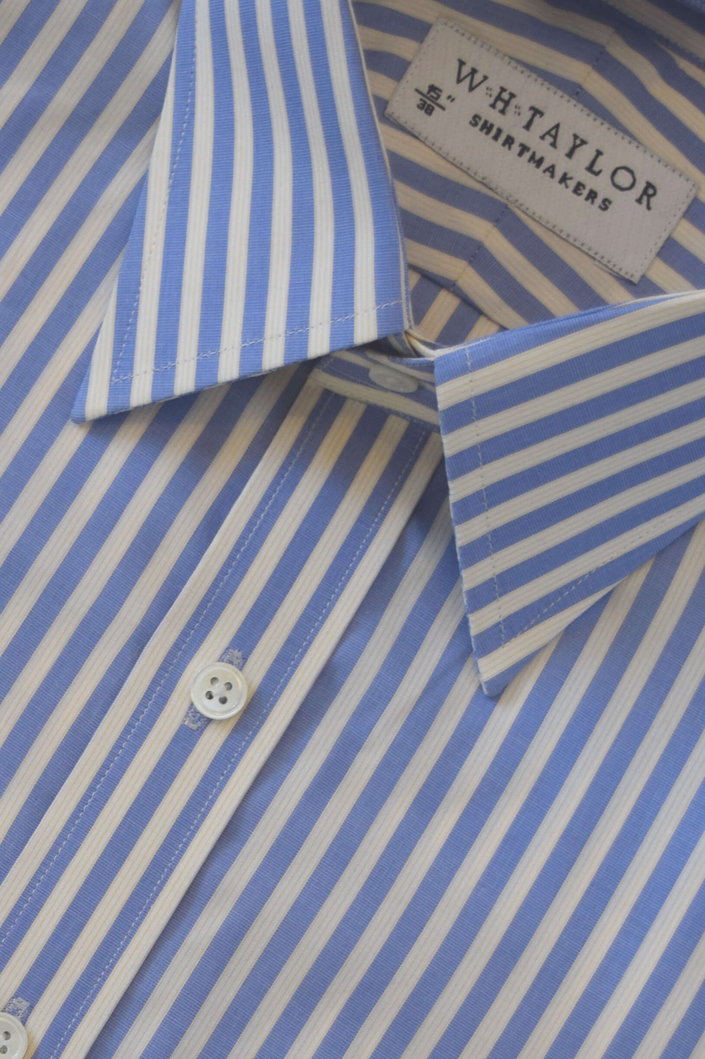 Blue Bengal Stripe Men's Bespoke Shirt