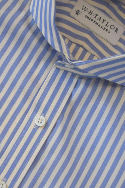 Blue Bengal Stripe Men's Bespoke Shirt