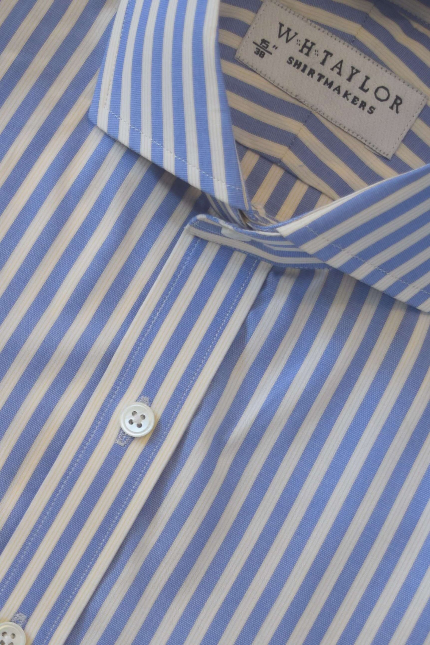 Blue Bengal Stripe Men's Bespoke Shirt