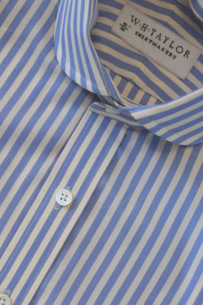 Blue Bengal Stripe Men's Bespoke Shirt