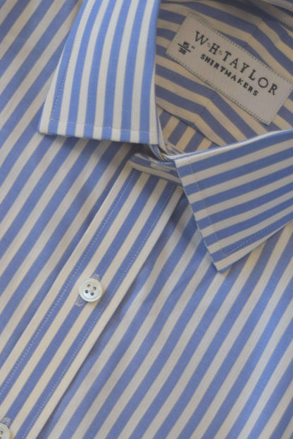 Blue Bengal Stripe Men's Bespoke Shirt