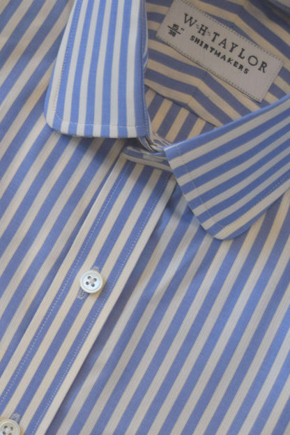 Blue Bengal Stripe Men's Bespoke Shirt