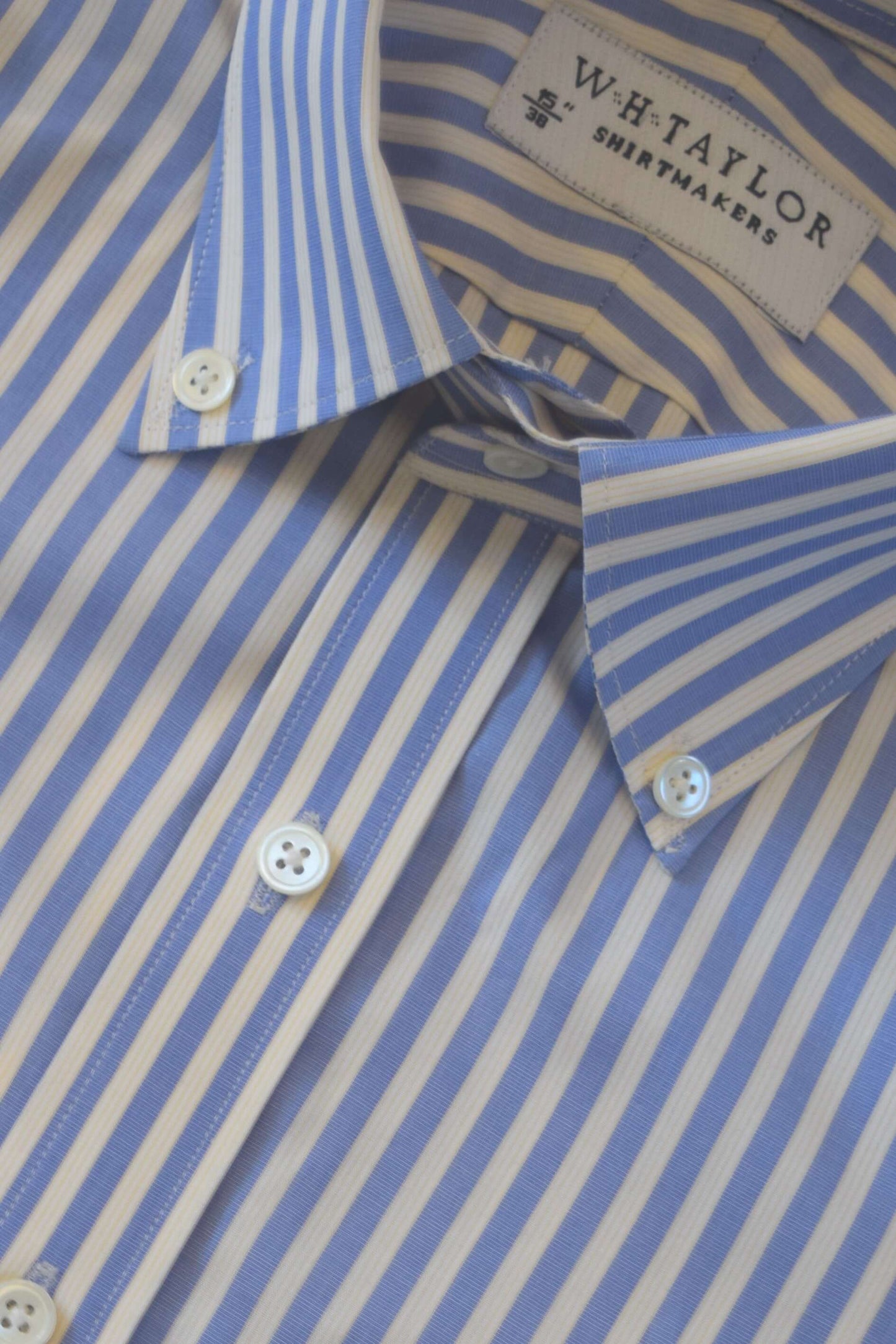 Blue Bengal Stripe Men's Bespoke Shirt